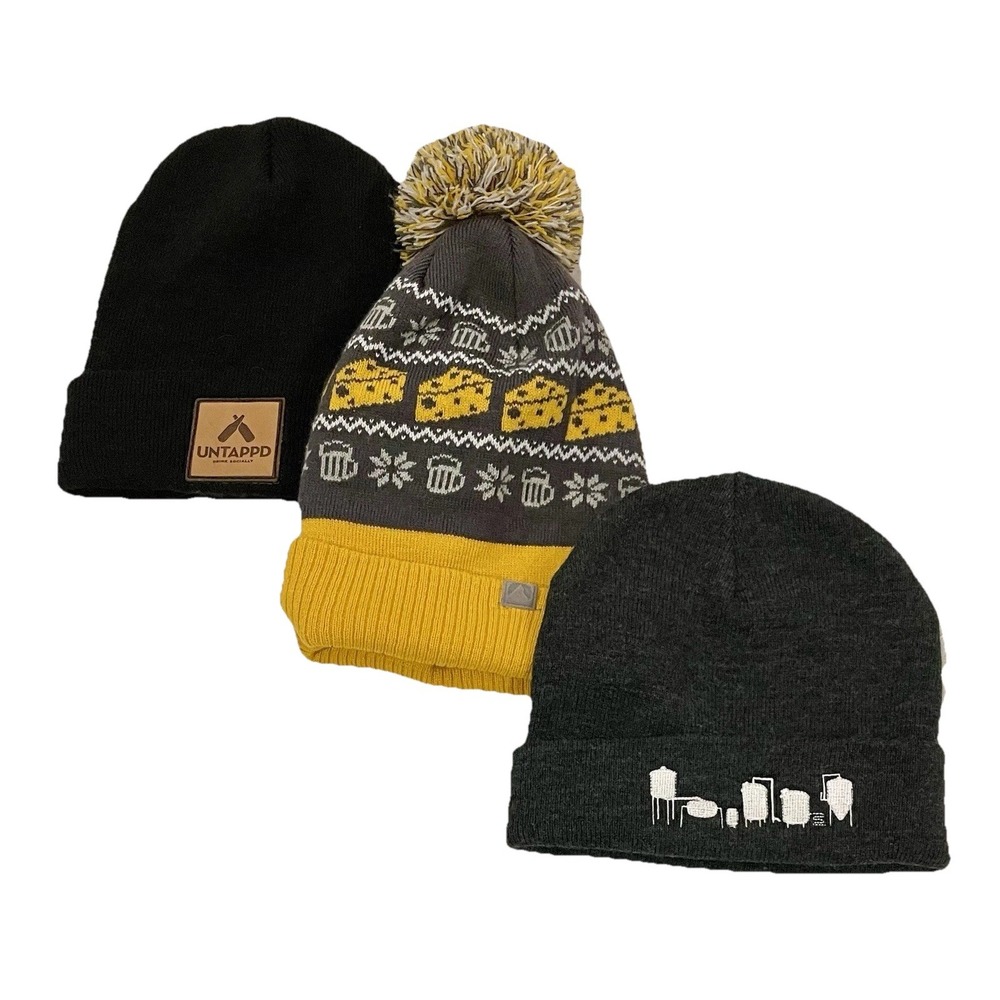 Lot beanies Unisex One Size Wisconsin Untappd Tap House Beer Brewery Winter  Hat
